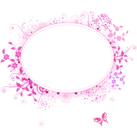 Pink Picture Frame Flower Transparent Free Transparent Image HD