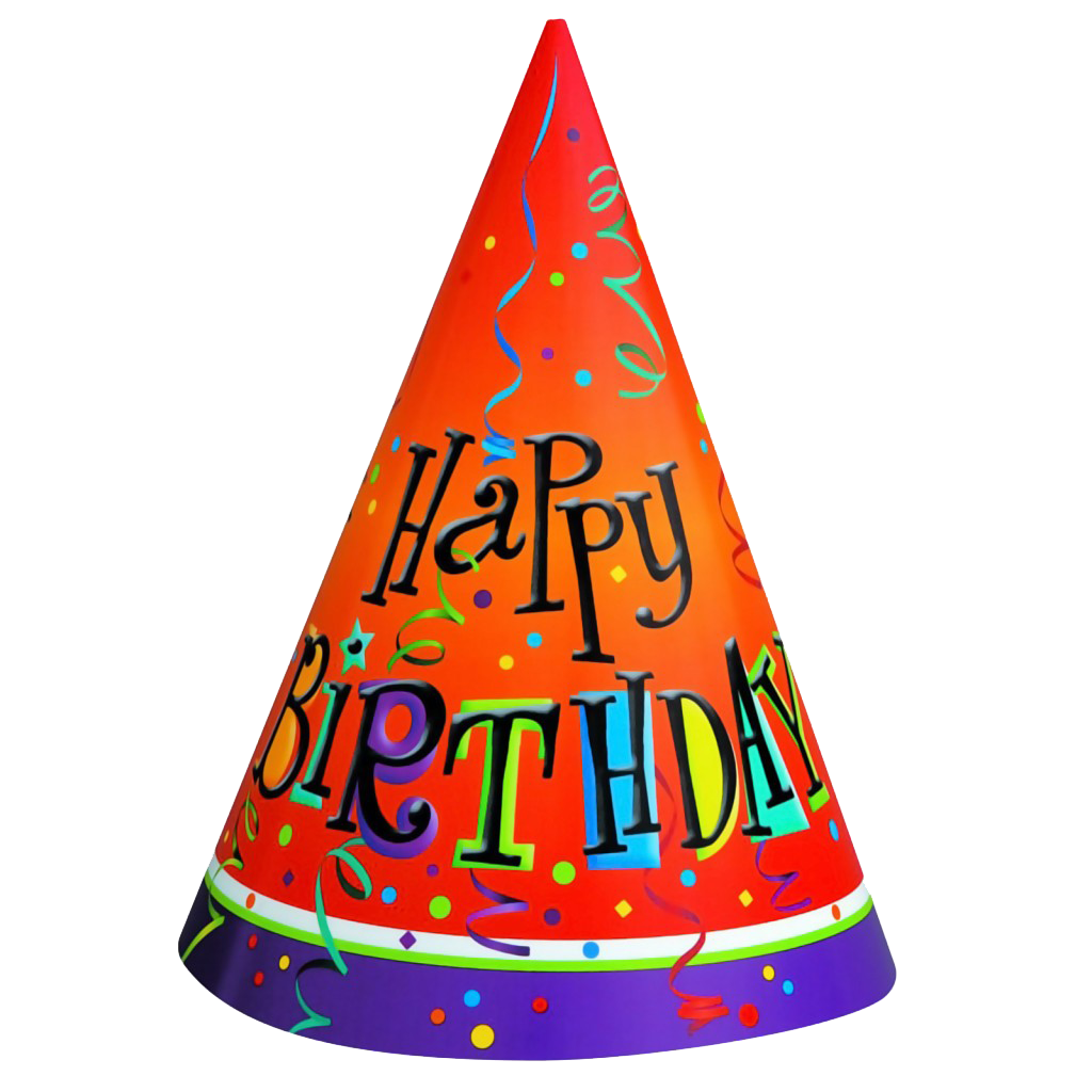 Orange Party Birthday Hat Free HD Image PNG Image