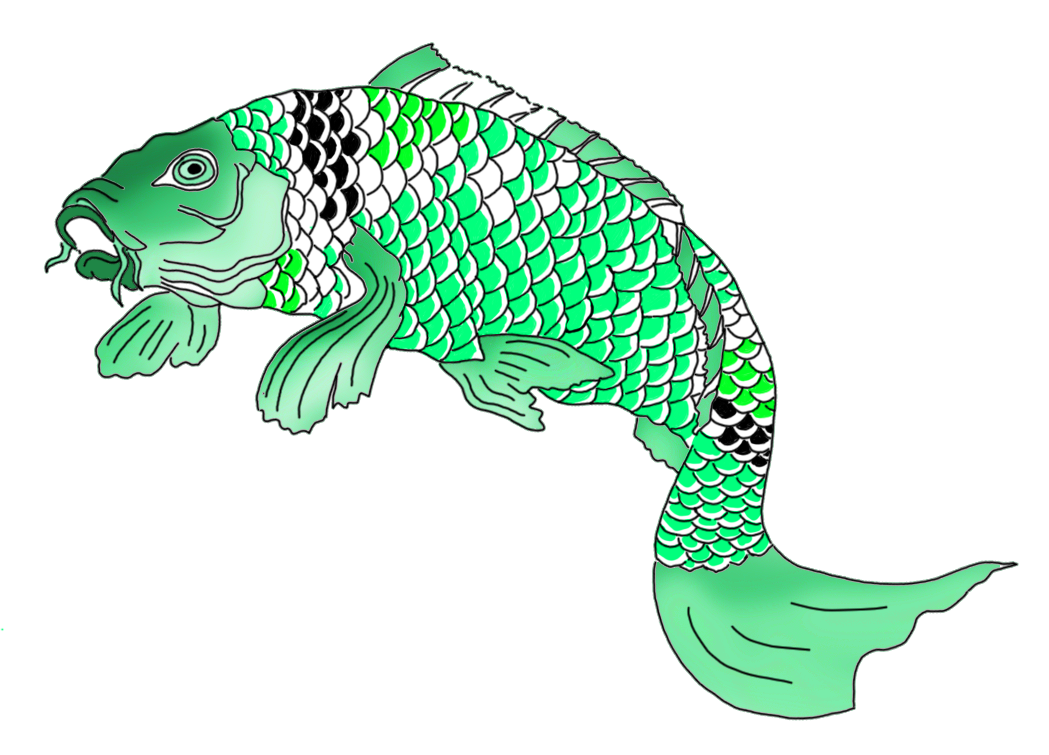 Koi Goldfish Painting Drawing Illustration PNG Free Photo PNG Image