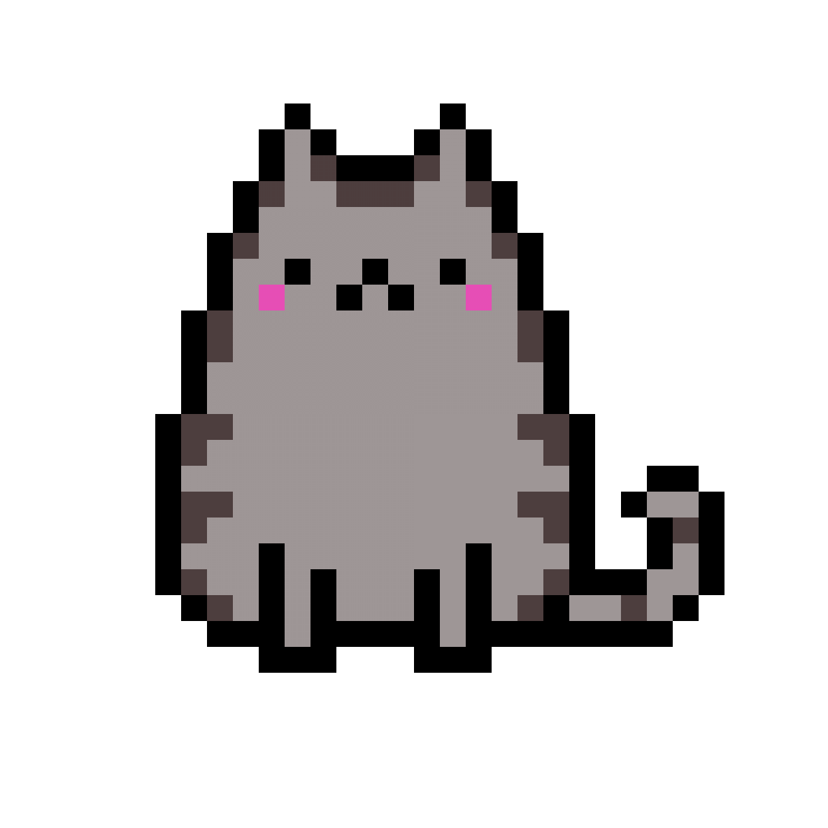 Square Art Pixel Rectangle Cat HD Image Free PNG PNG Image