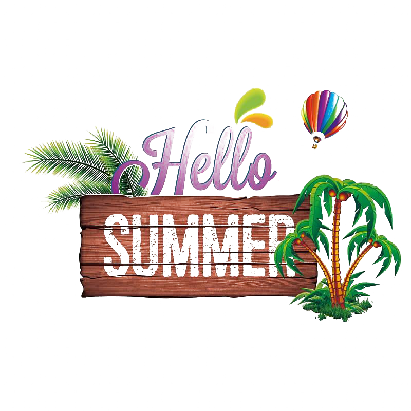 Summer Hello Free Clipart HQ PNG Image