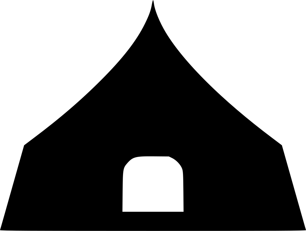 Camp Black Tent Free Clipart HQ PNG Image