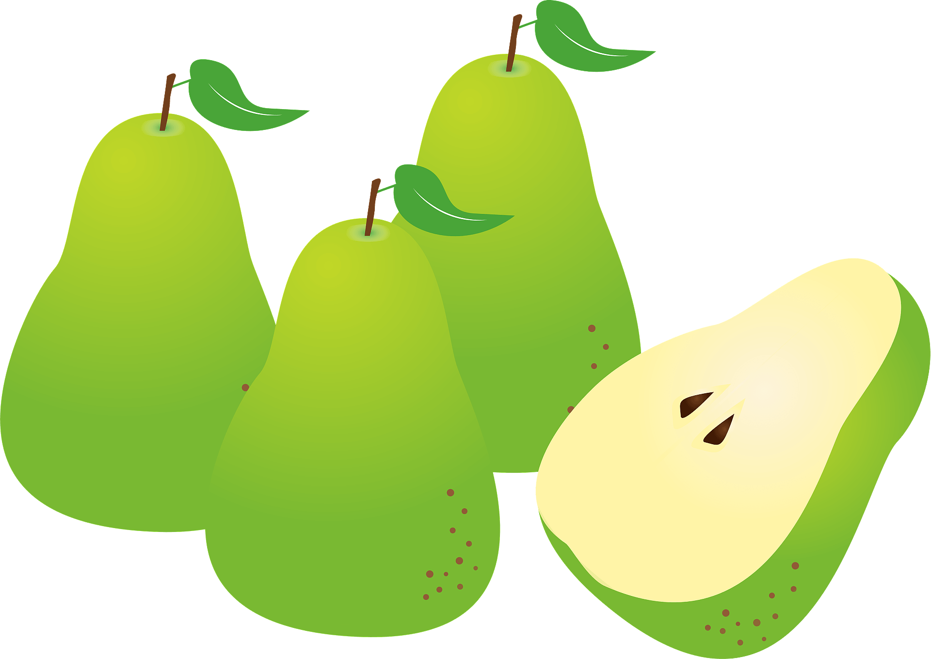 Green Pears Free Transparent Image HQ PNG Image
