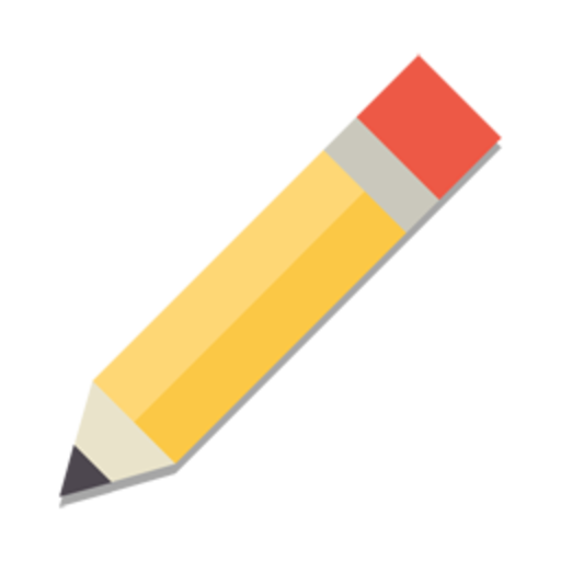 Pencil Icon Flat PNG Image