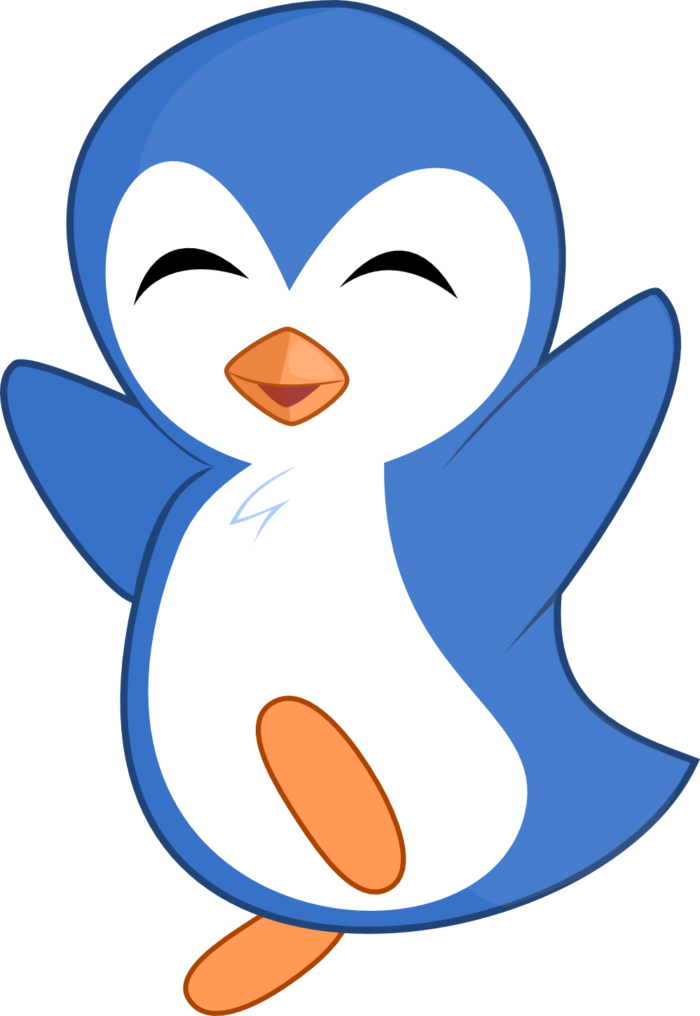 Twitter Drawing Penguin Download HD PNG PNG Image