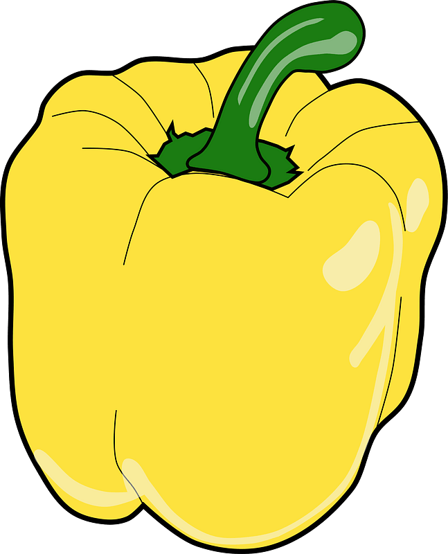 Pepper Vector Yellow Bell Free Photo PNG Image