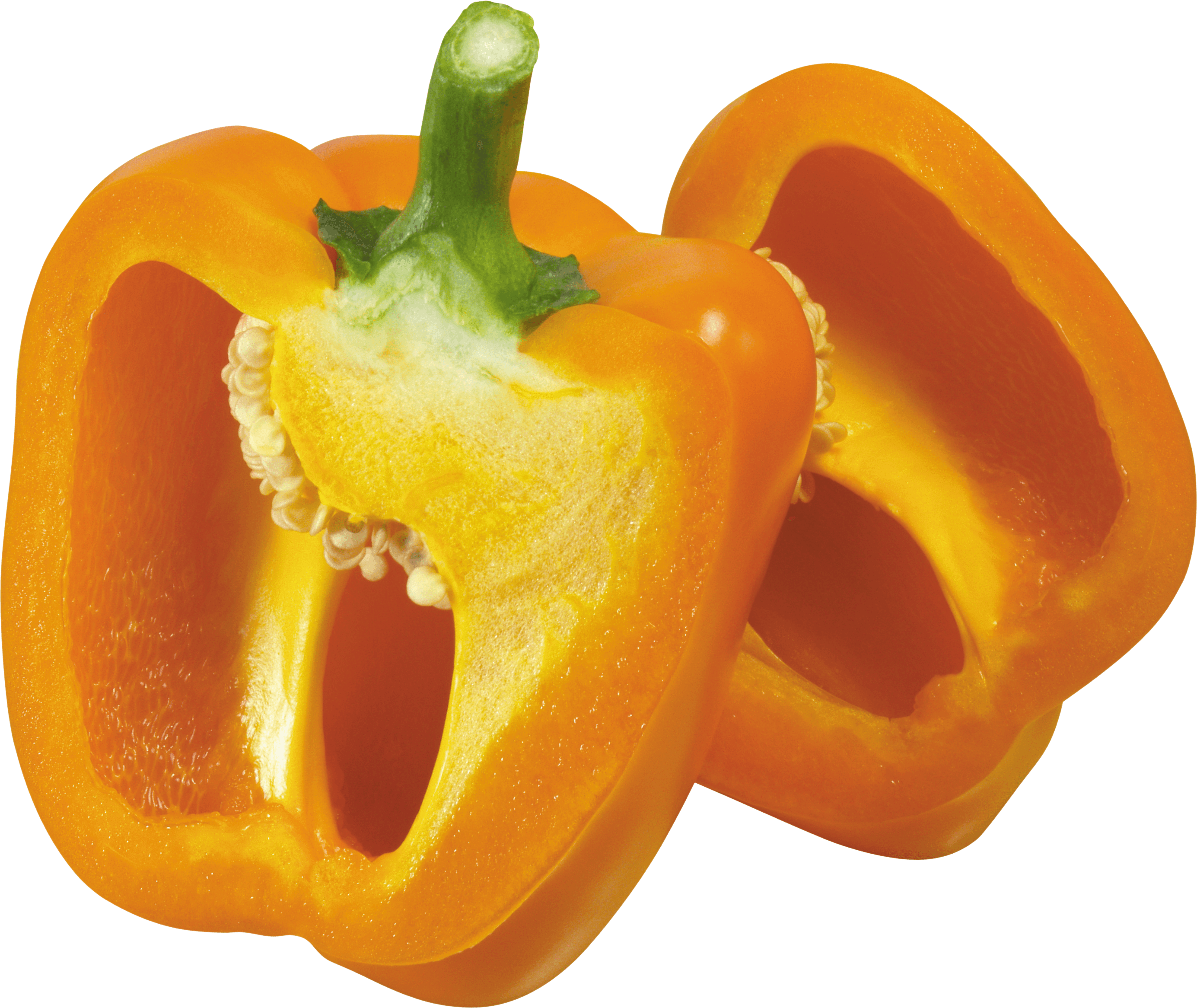 Pepper Bell Yellow Half HQ Image Free PNG Image
