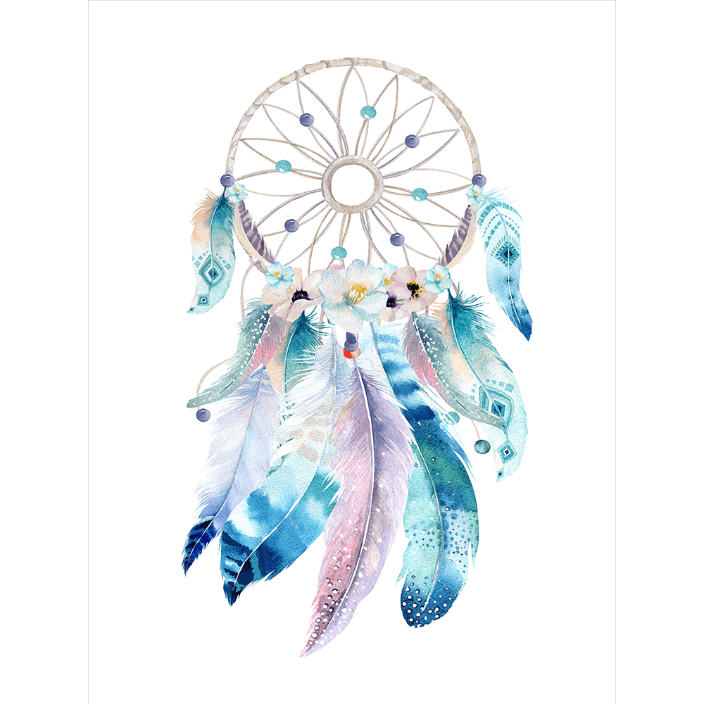 Watercolor Painting Dreamcatcher HQ Image Free PNG PNG Image