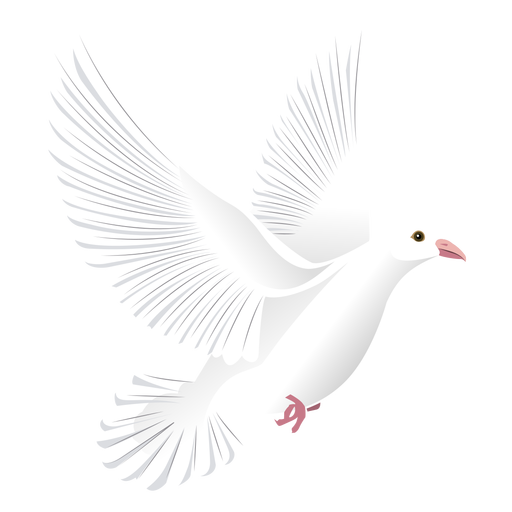 White Flying Pigeon PNG Free Photo PNG Image