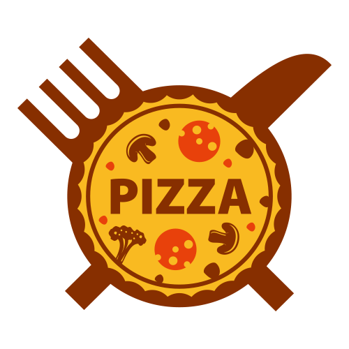 Cuisine Set Delivery Vector Logo Pizza Italian PNG Image
