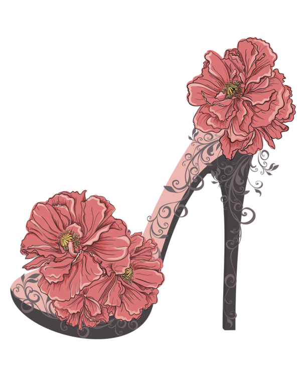 Illustration High Vector Shoe Graphics Heels Chanel PNG Image