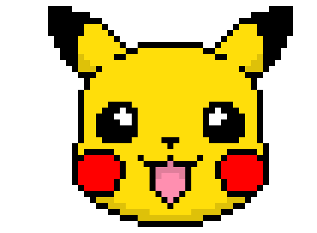 Download Emoticon Art Pikachu Yellow Drawing Pixel HQ PNG Image FreePNGImg.