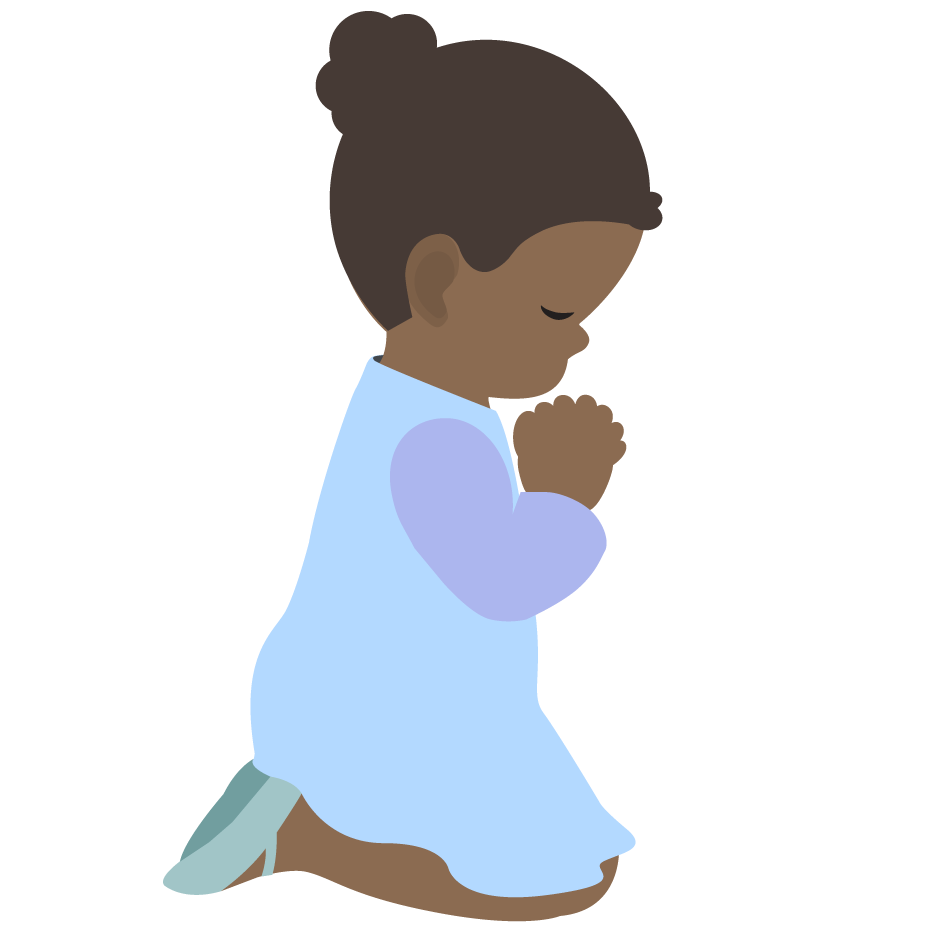 Little Praying Girl Free Transparent Image HD PNG Image