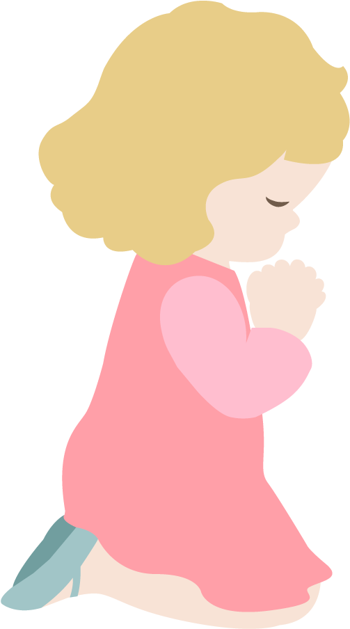 Pink Girl Praying Free PNG HQ PNG Image