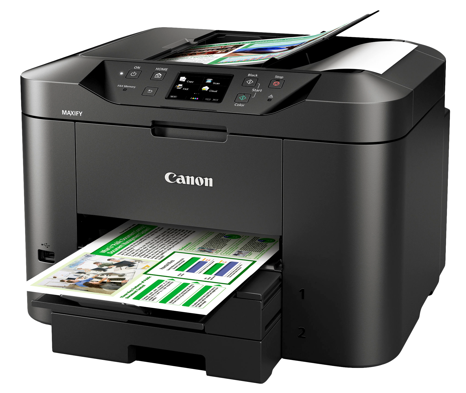 Color Canon Printer Black Free HQ Image PNG Image