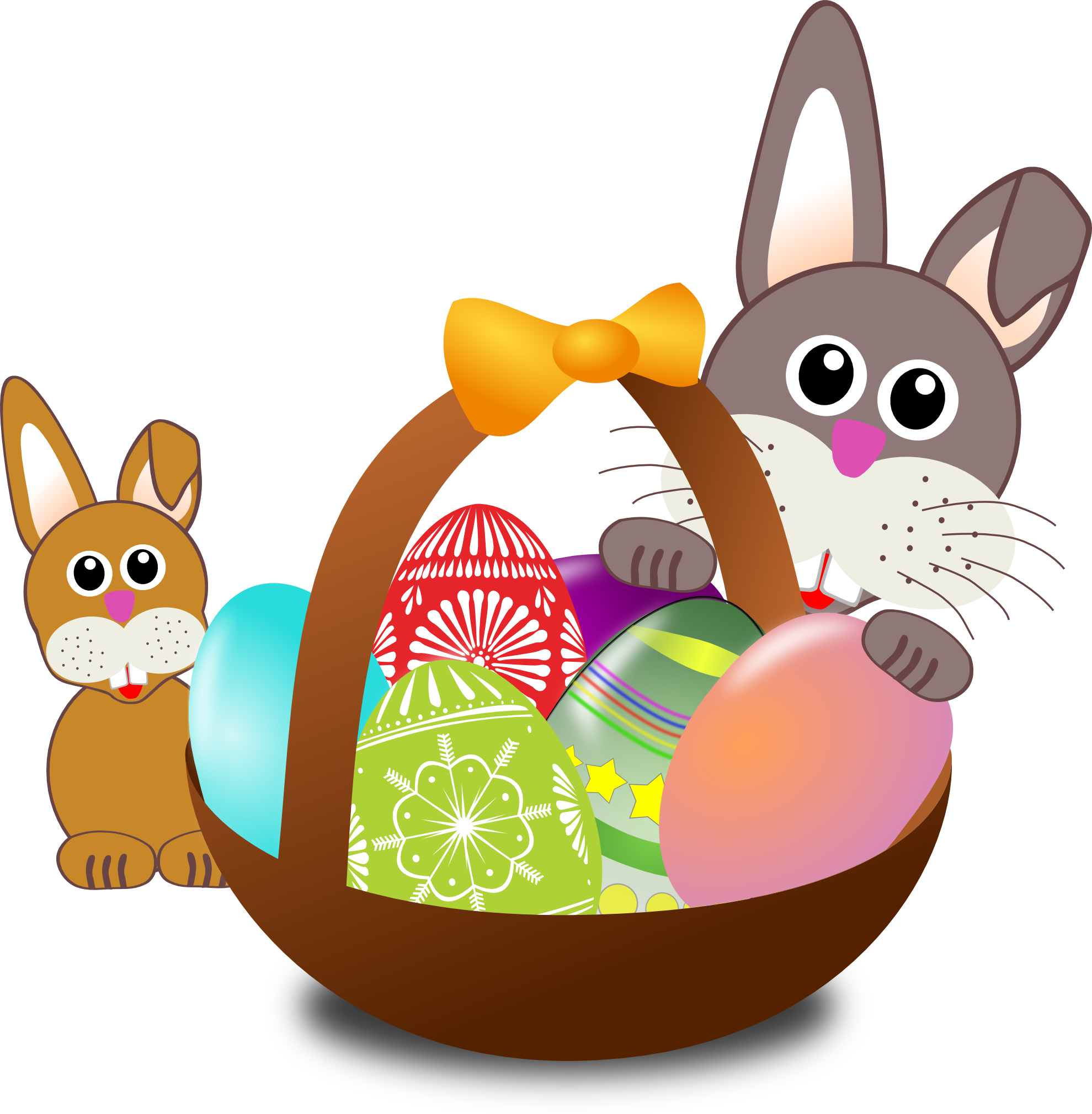 Easter Rabbit Transparent Background PNG Image