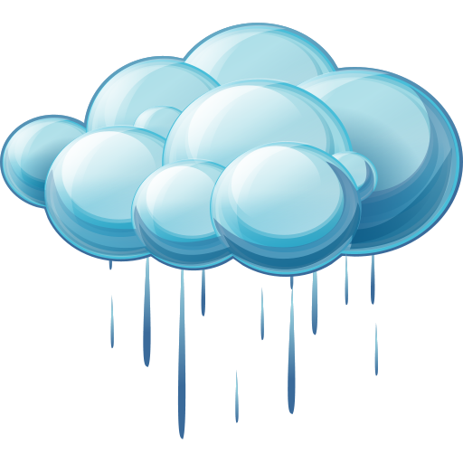 Blue Icons Freezing Sky Rain Computer PNG Image