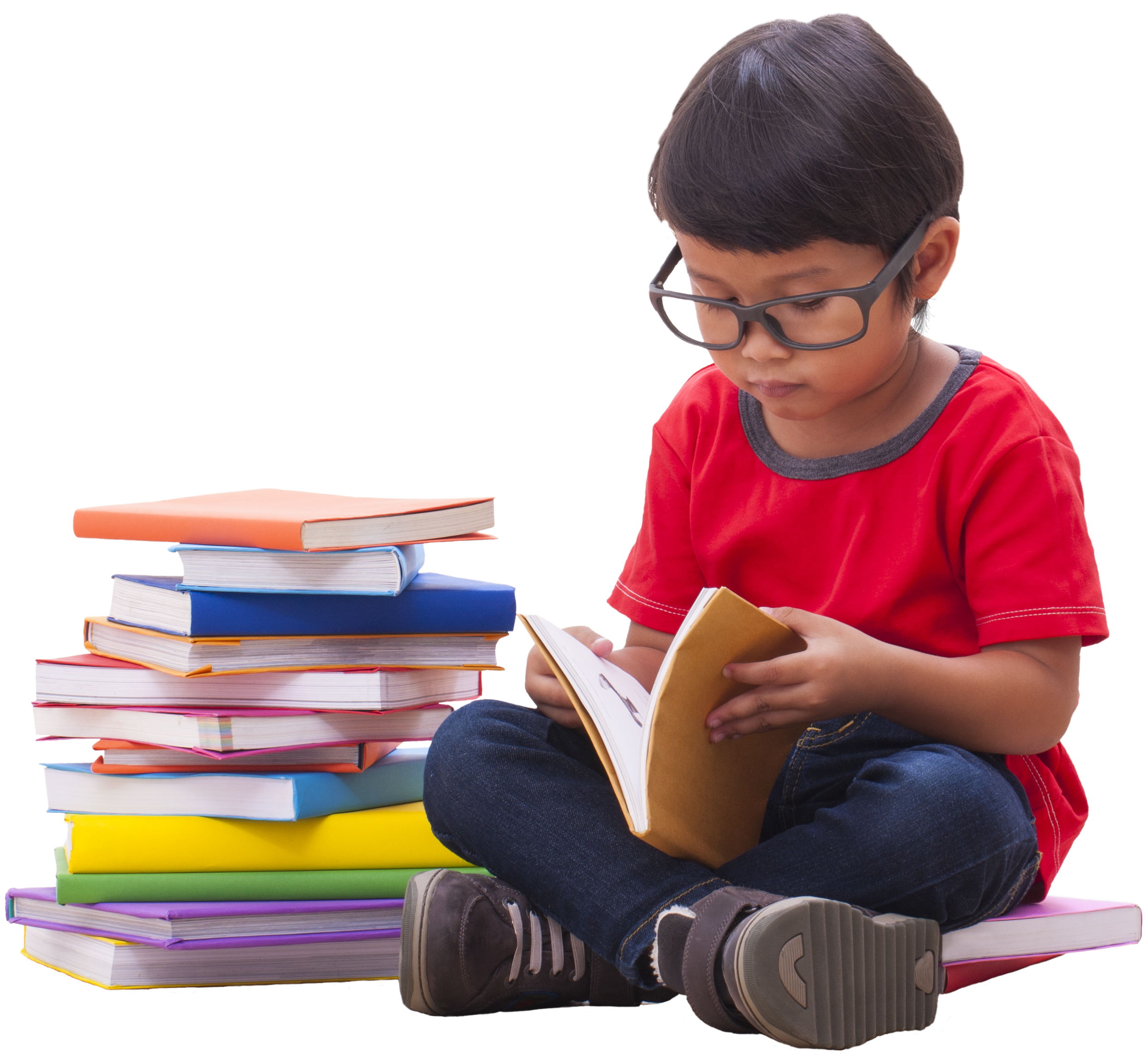 Kids Reading Free Clipart HD PNG Image