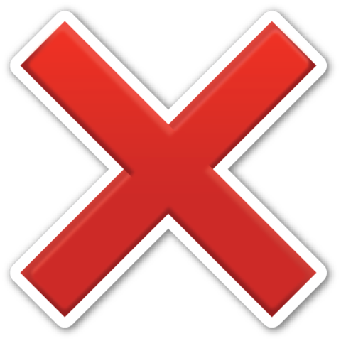 Red Cross Mark Png Pic PNG Image
