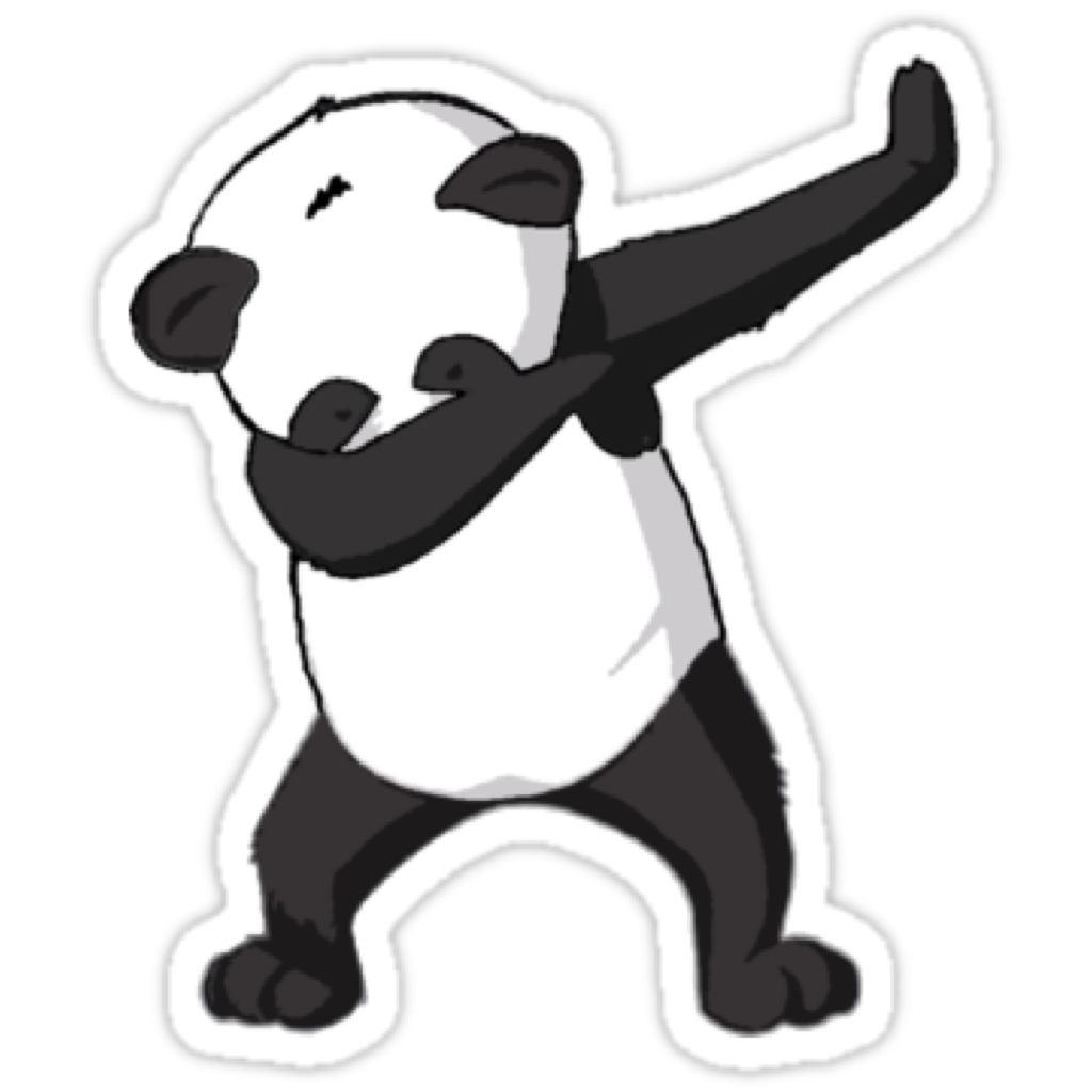 Giant Dab T-Shirt Avatar Panda Red PNG Image