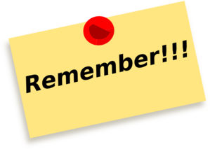 Remember Png Clipart PNG Image