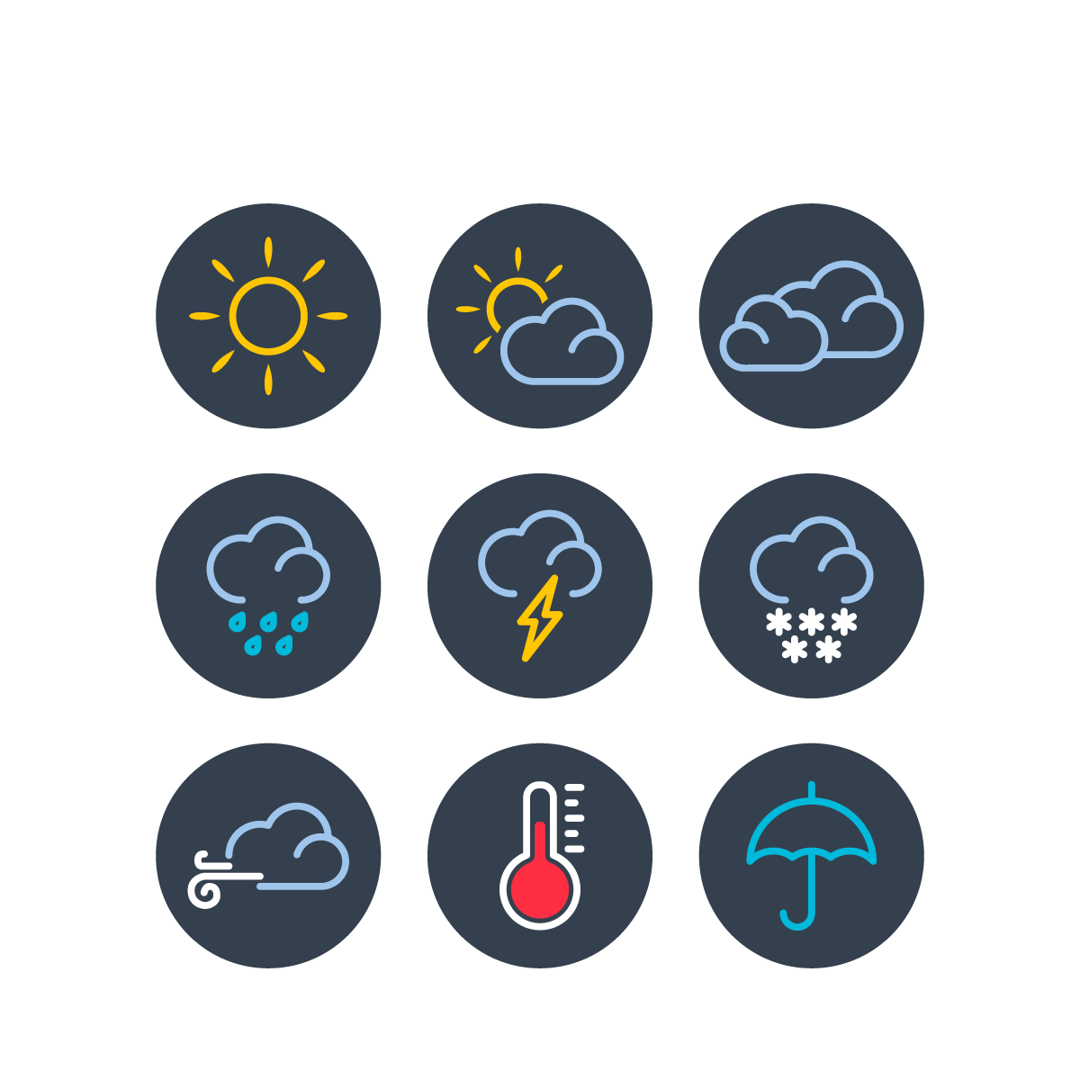 Web Illustration Vector Design Weather Responsive Icon PNG Image