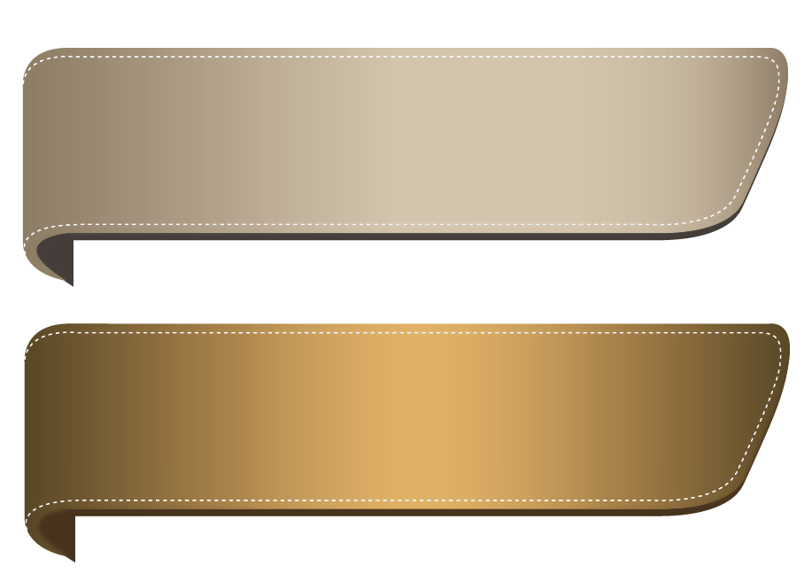 Web Paper Banner Ribbon Gold Free Clipart HQ PNG Image