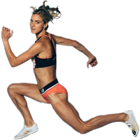 Running Athlete Female PNG Free Photo