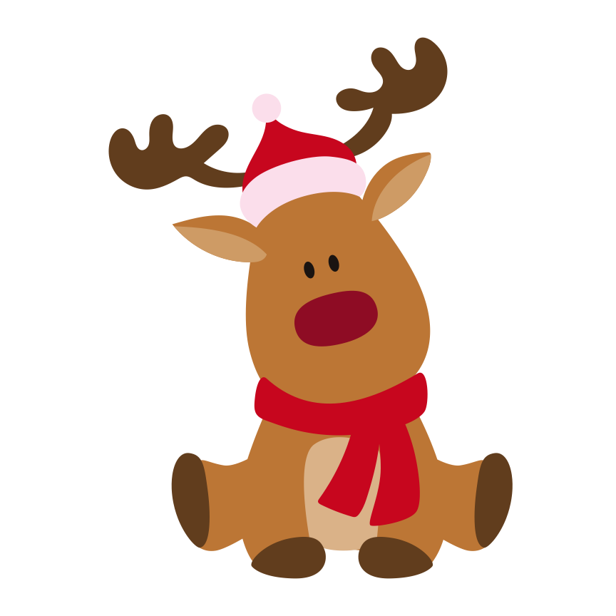 Reindeer Claus Deer Rudolph Santa Download HD PNG PNG Image