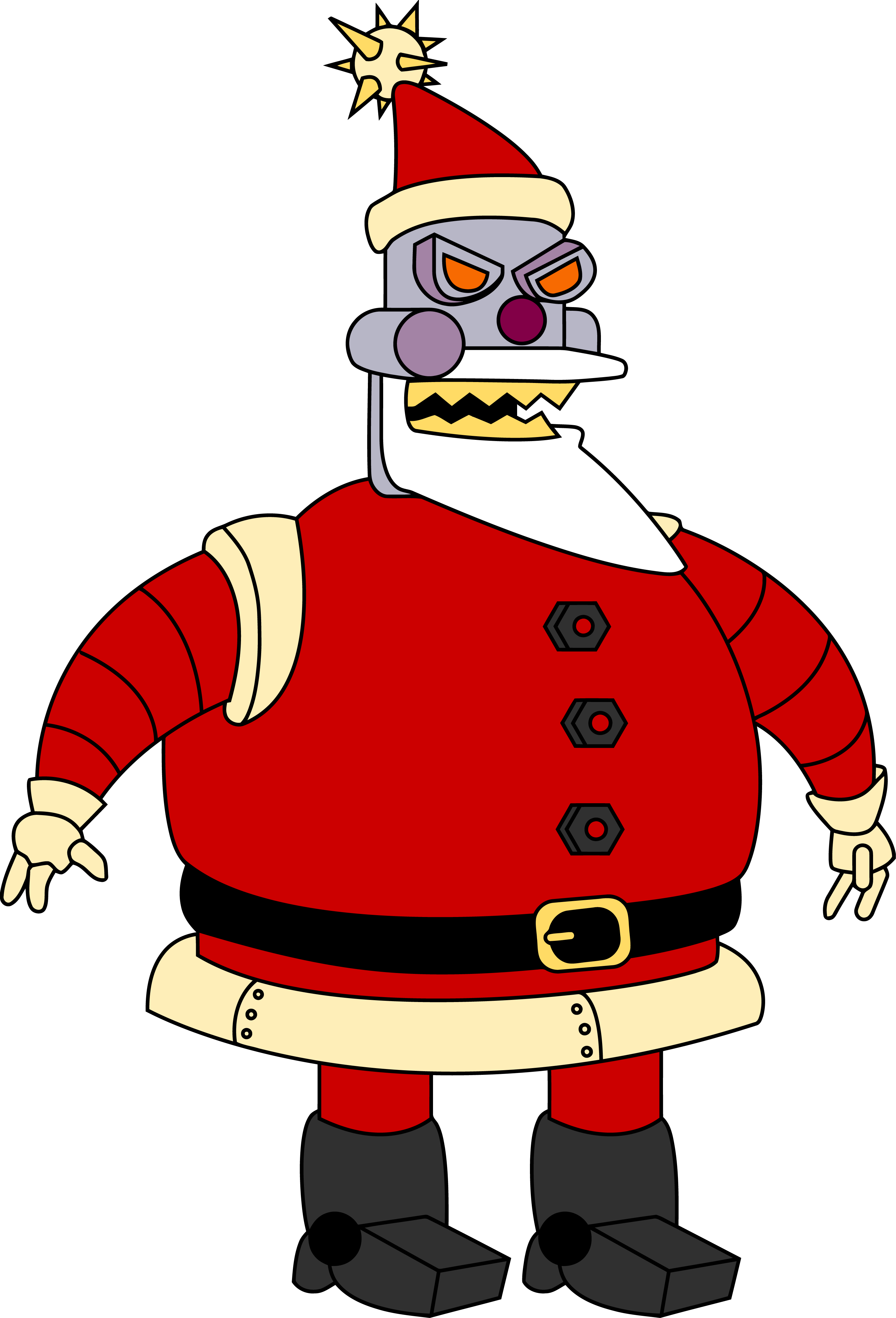 Worlds Art Bender Of Claus Futurama Santa PNG Image
