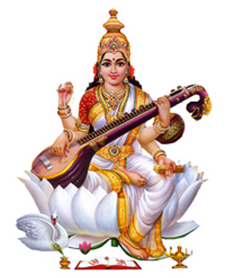 Saraswati Picture PNG Image