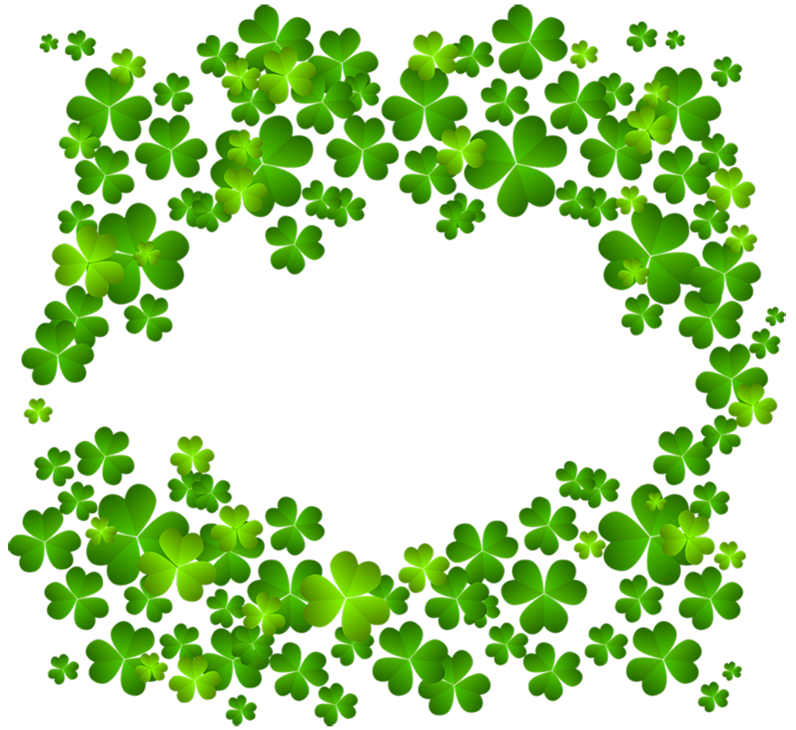 Four Plant Flora Leaf Clover Patrick Shamrock PNG Image