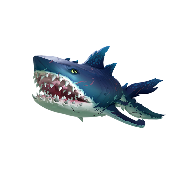 Blue Megalodon Shark PNG Free Photo PNG Image