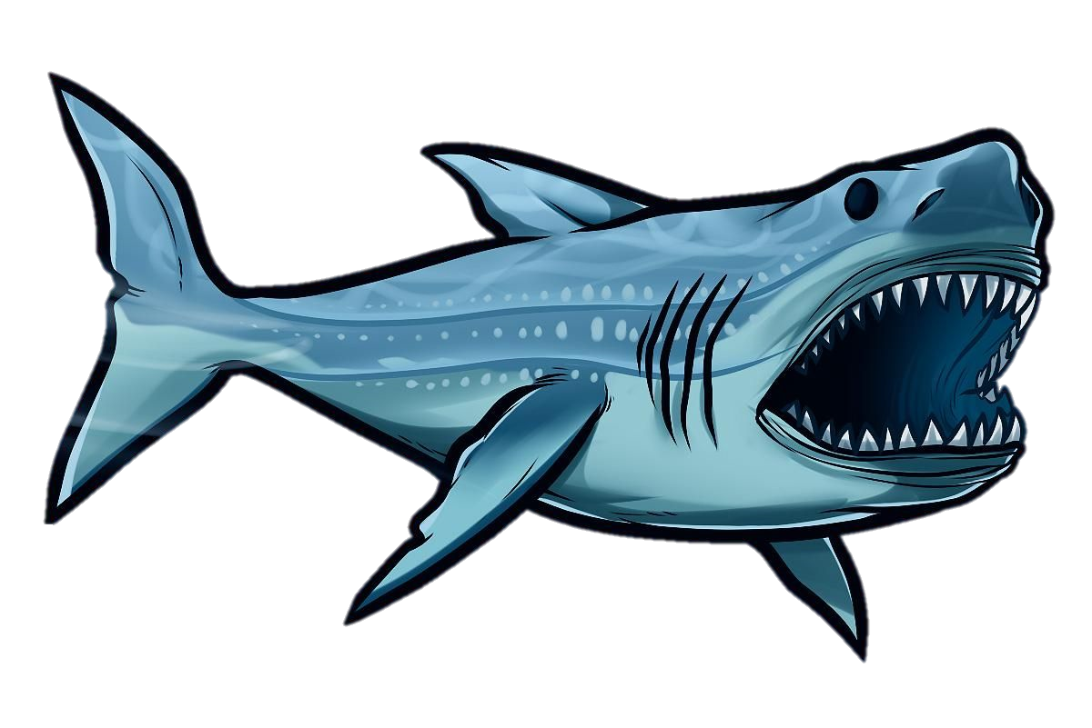 Blue Megalodon Shark Pic Free Transparent Image HD PNG Image