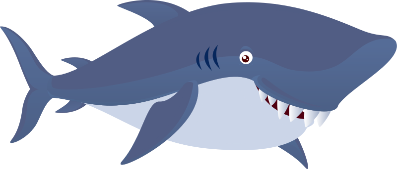 Blue Shark Nemo Free Clipart HQ PNG Image