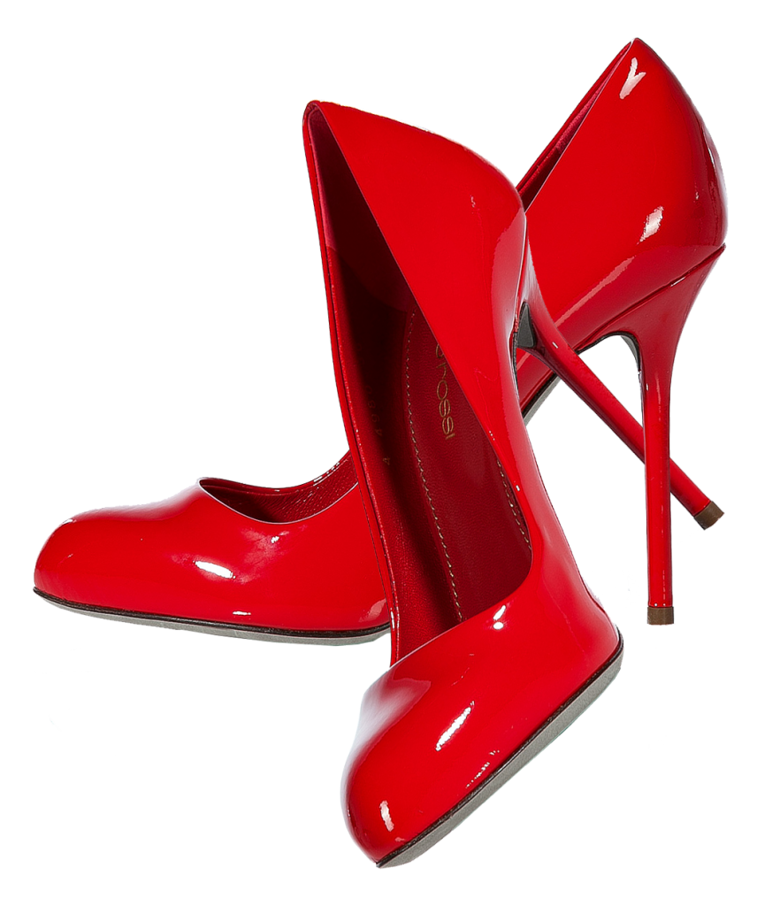 Red High Heel Shoes PNG Image