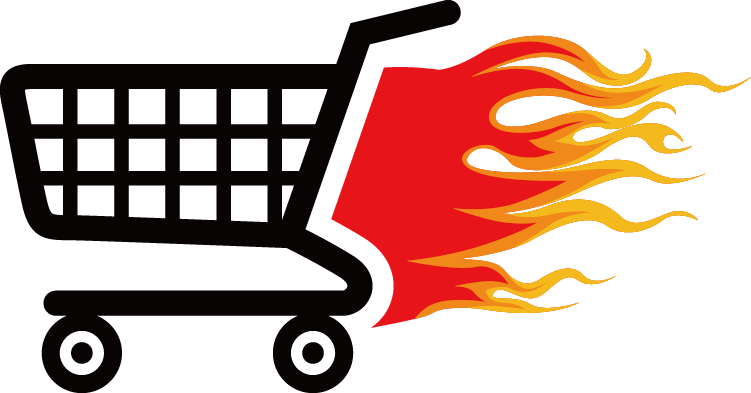 Flame Shopping Cart Icon Free HQ Image PNG Image
