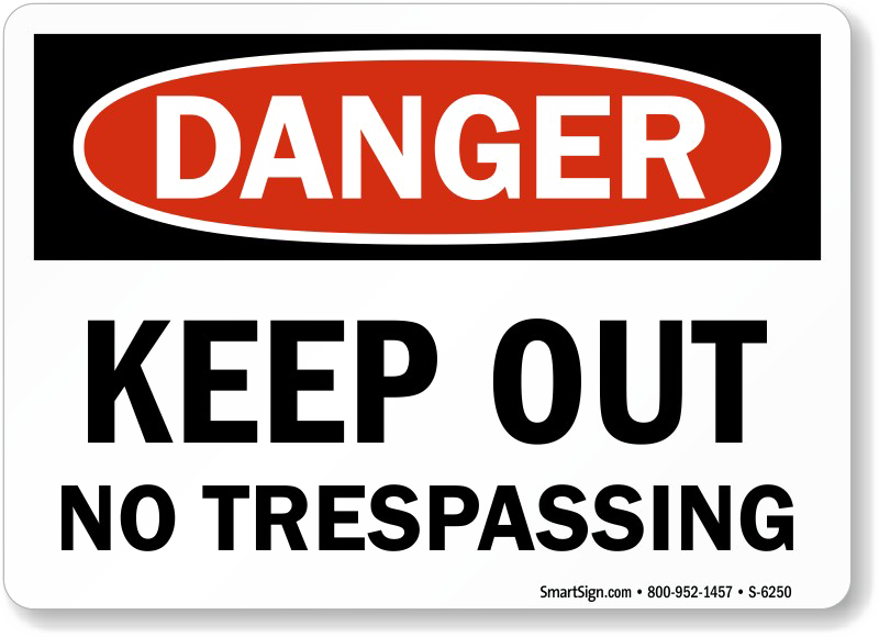 No Trespassing Sign Download Free Transparent Image HQ PNG Image