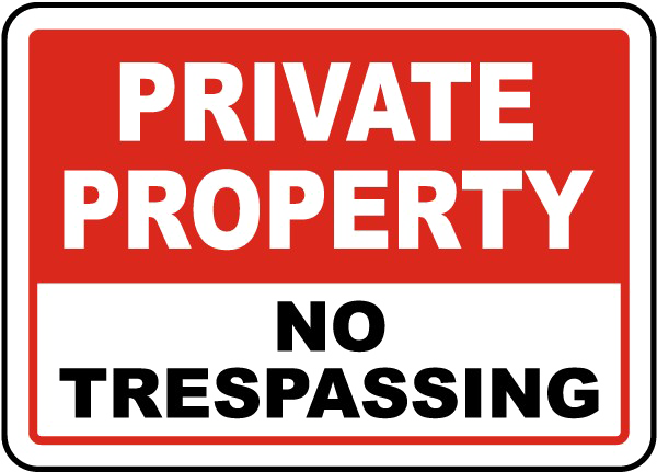 No Trespassing Sign Free HQ Image PNG Image