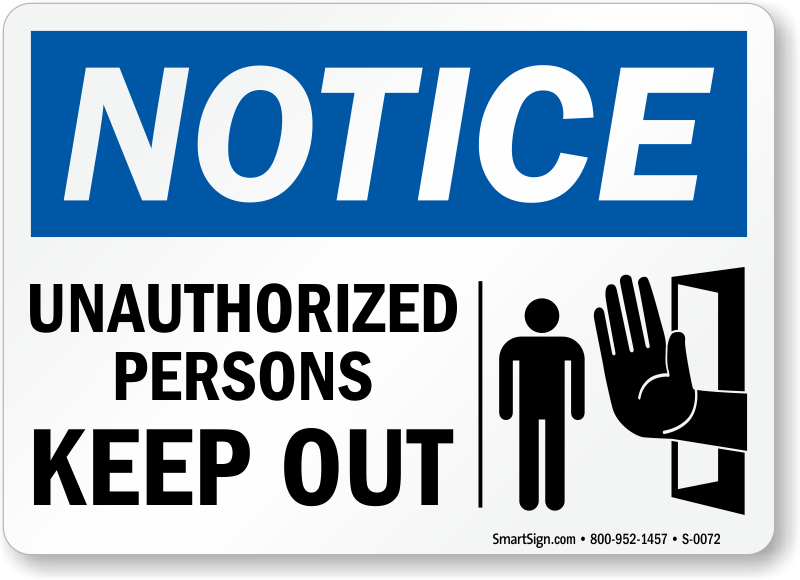 Unauthorized Sign Free Download PNG HQ PNG Image