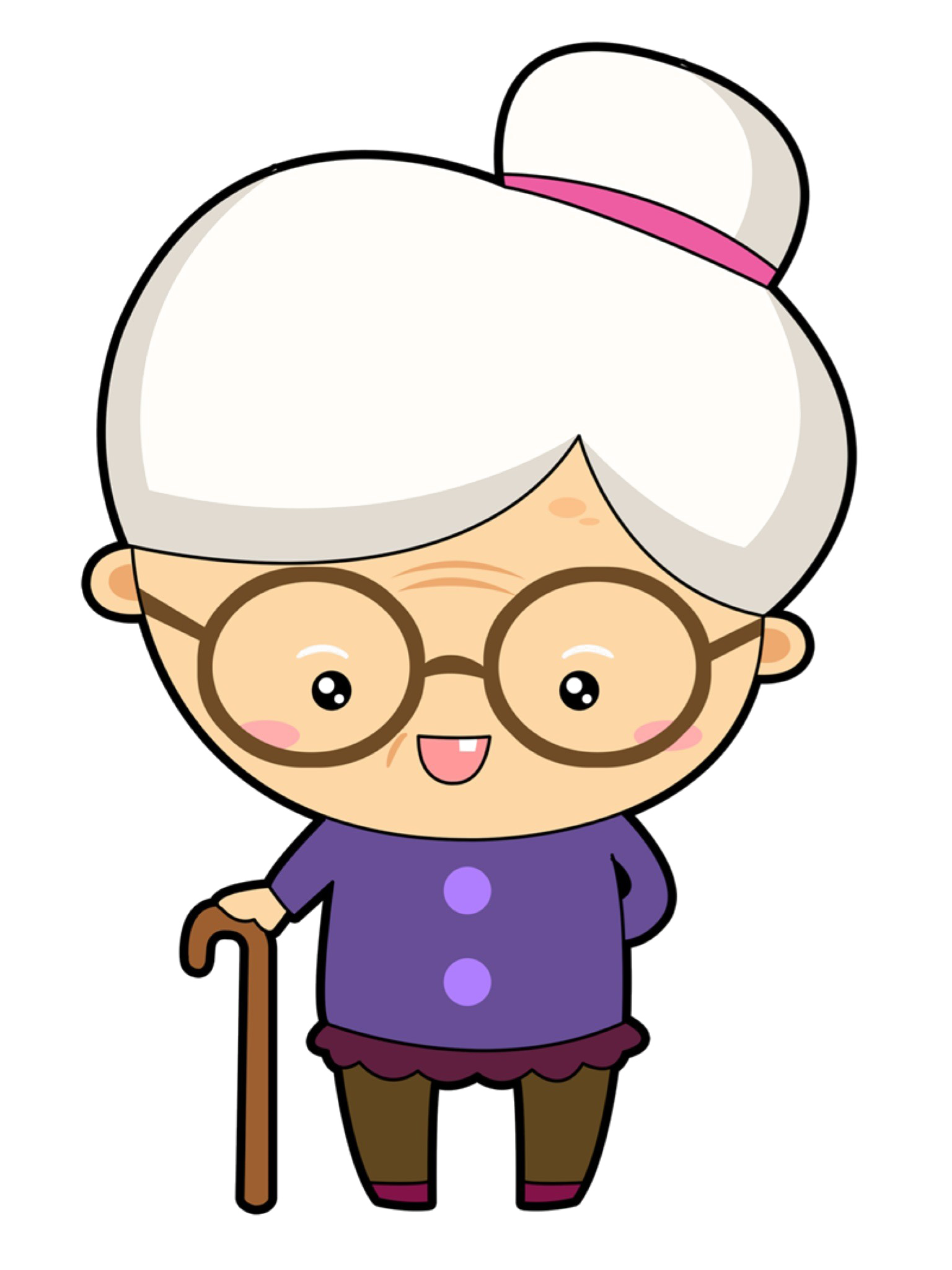 Grandmother Free Clipart HD PNG Image