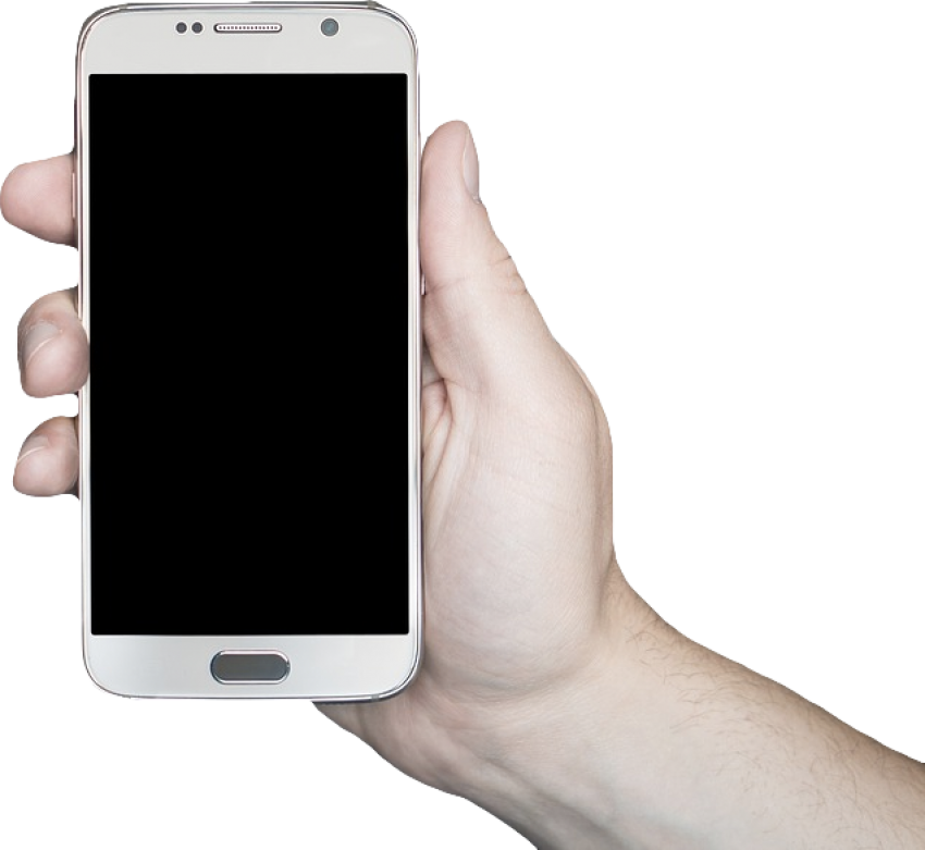 Smartphone Holding Hand HD Image Free PNG Image