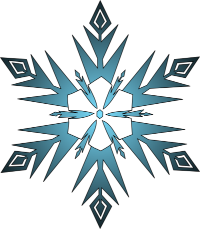 Frozen Snowflake Clipart PNG Image