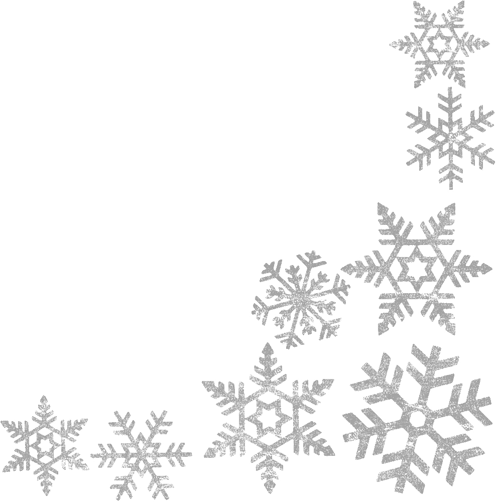 Snowflakes Border Frame Png Image PNG Image