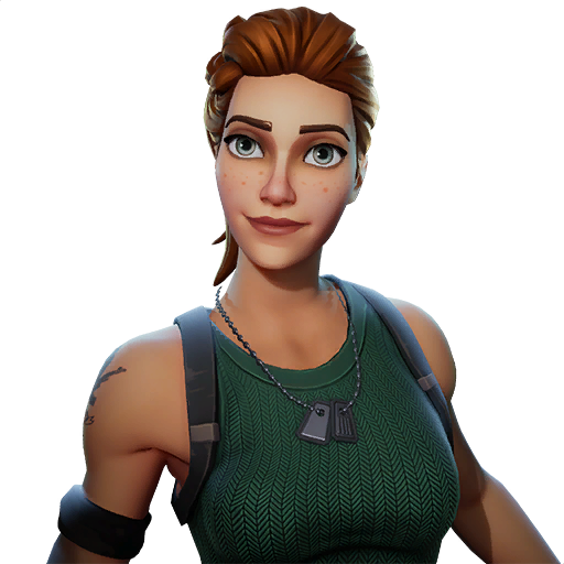 Brown Hair Royale Game Figurine Video Fortnite PNG Image