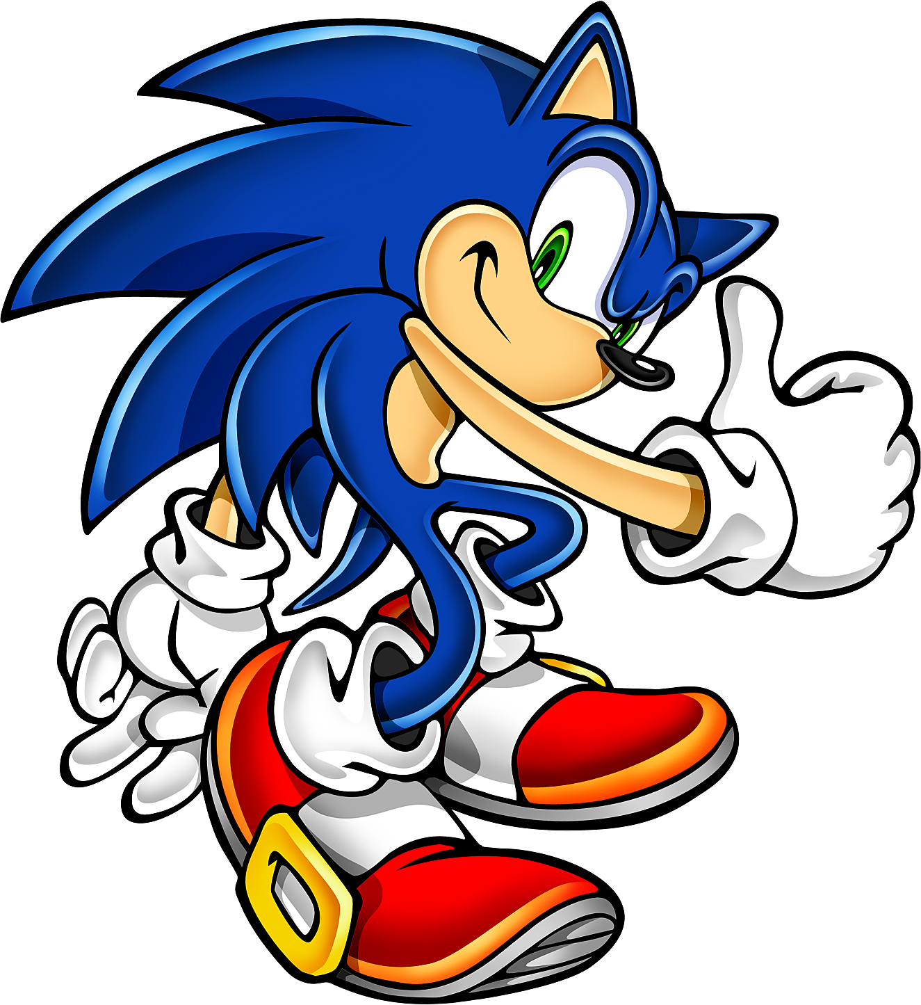 Sonic Art Adventure Artwork The Cartoon Hedgehog PNG Image
