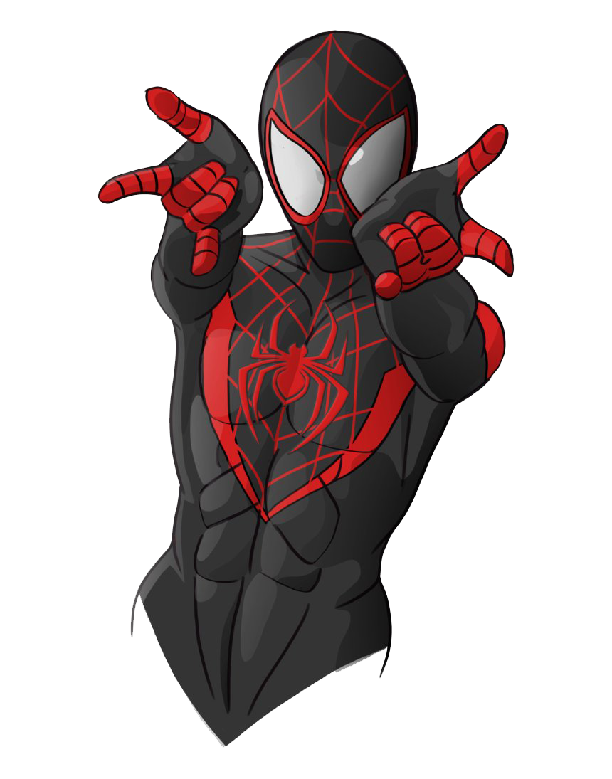 Spider-Man Miles Morales Free Clipart HD PNG Image