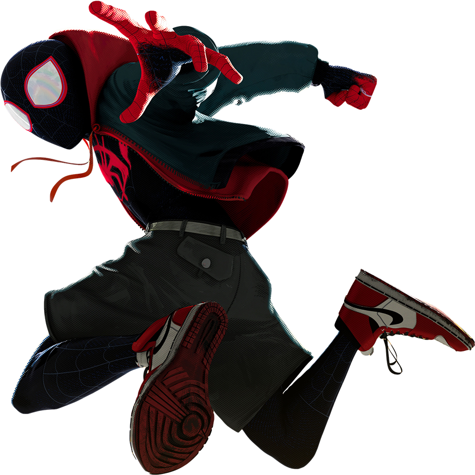 The Spider-Man Into Spider-Verse Free Clipart HQ PNG Image