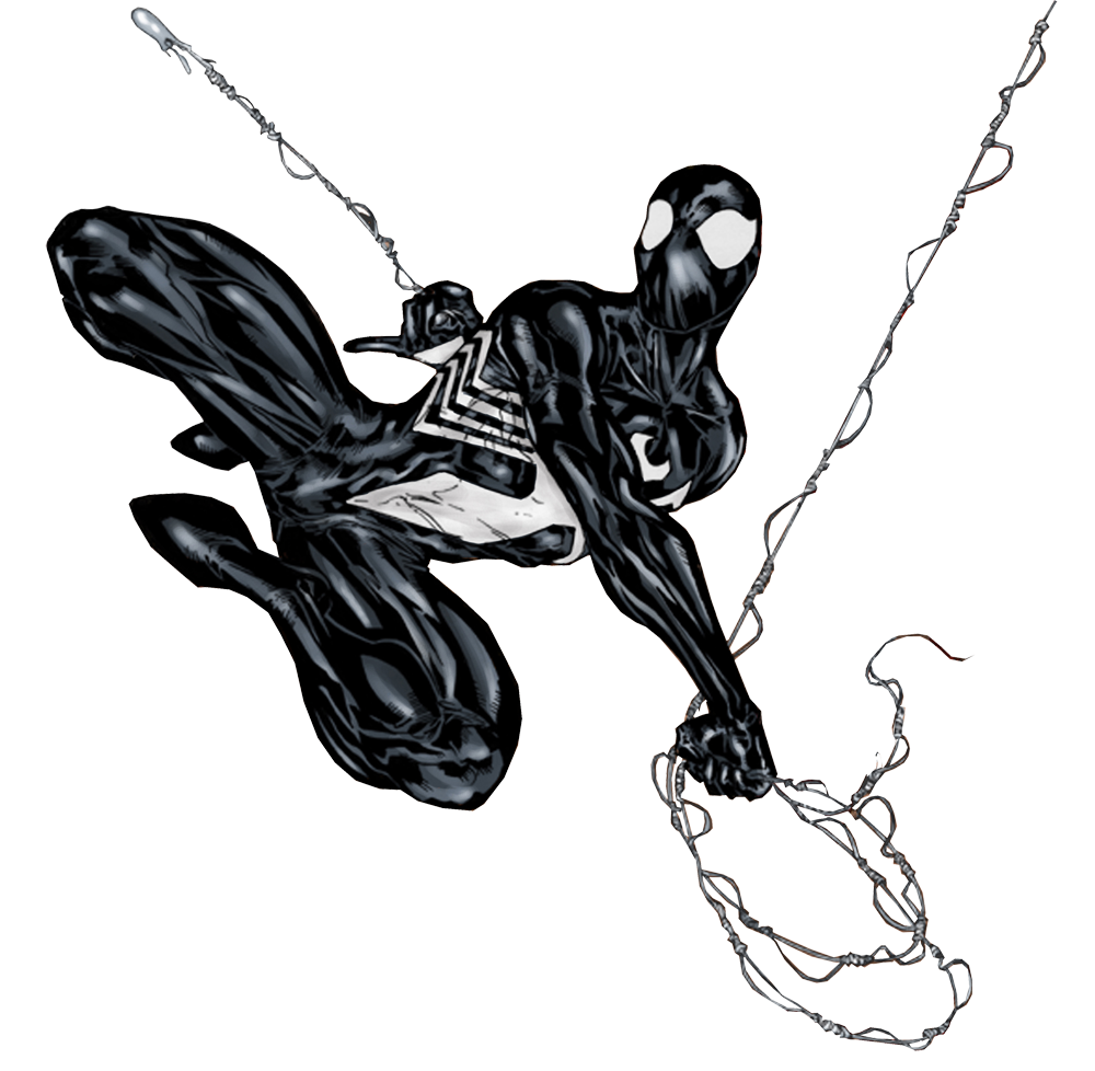 Spiderman Black Clipart PNG Image