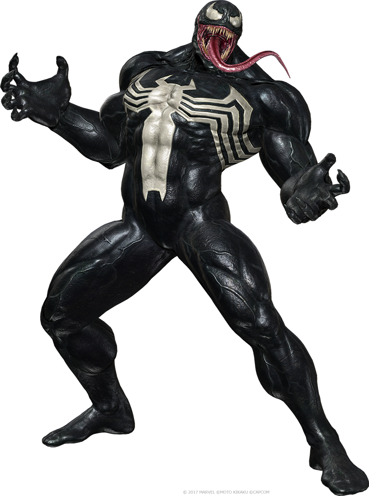 Character Fictional Capcom Venom Vs Black Infinite PNG Image